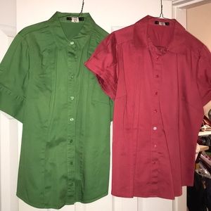 Two The Limited short sleeve button down shirts